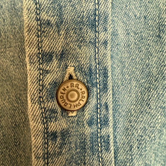 Rare 1993 Vintage RRL Ralph Lauren 3 Star Denim Work Shirt Men’s XL - Picture 5 of 7